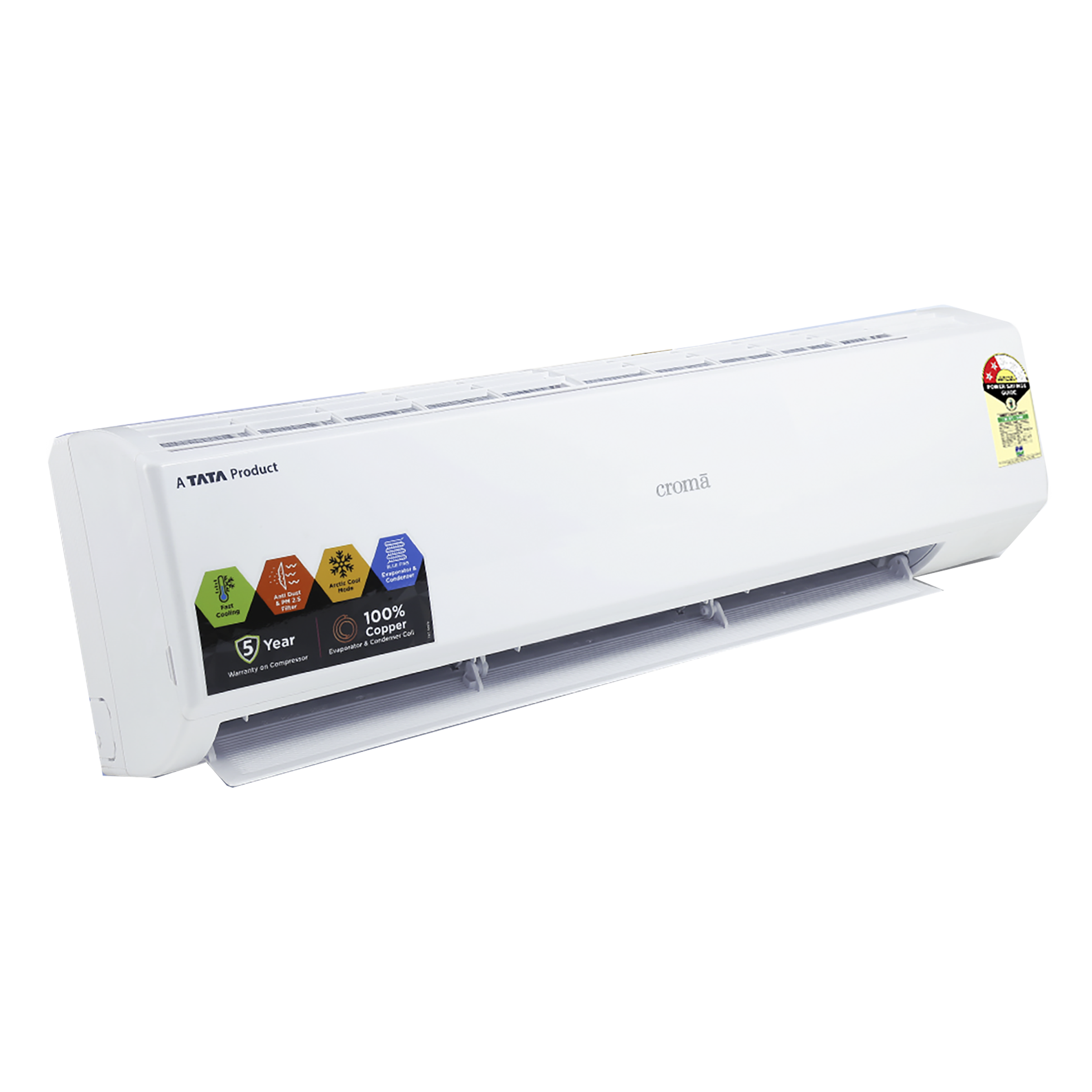 Buy Croma 1.5 Ton 2 Star Split AC (Copper Condenser, Dust Filter, CRLASA0183T0232) Online Croma